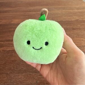 Cute Green Apple Plush Keychain Bag Charm Keychain Kawaii Soft Stuffed Gift
